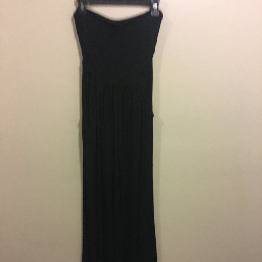 Black Cotton Romper Tubetop